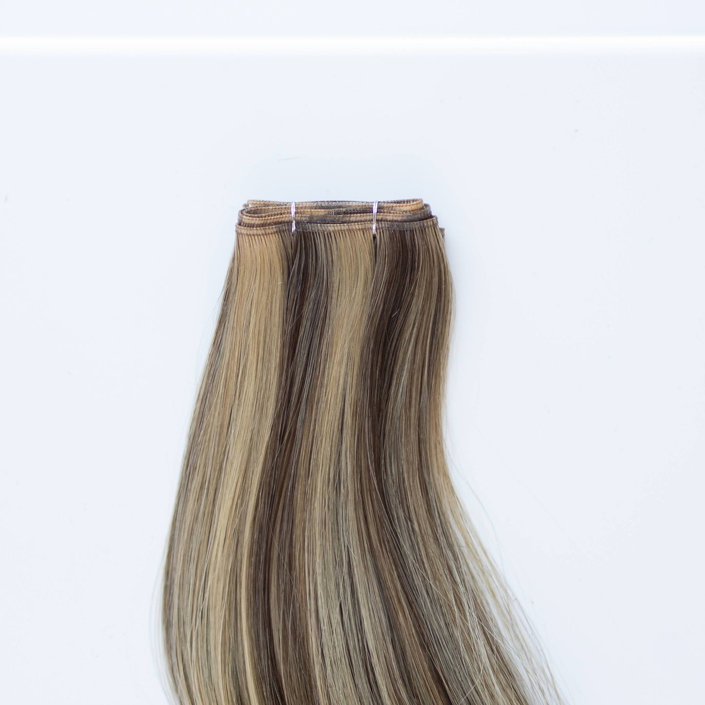 Genius (Micro) Weft 18" 68g Pro Blend Hair Extensions - #4/27 Chocolate Brulé (aka Highlight Chocolate Brown)