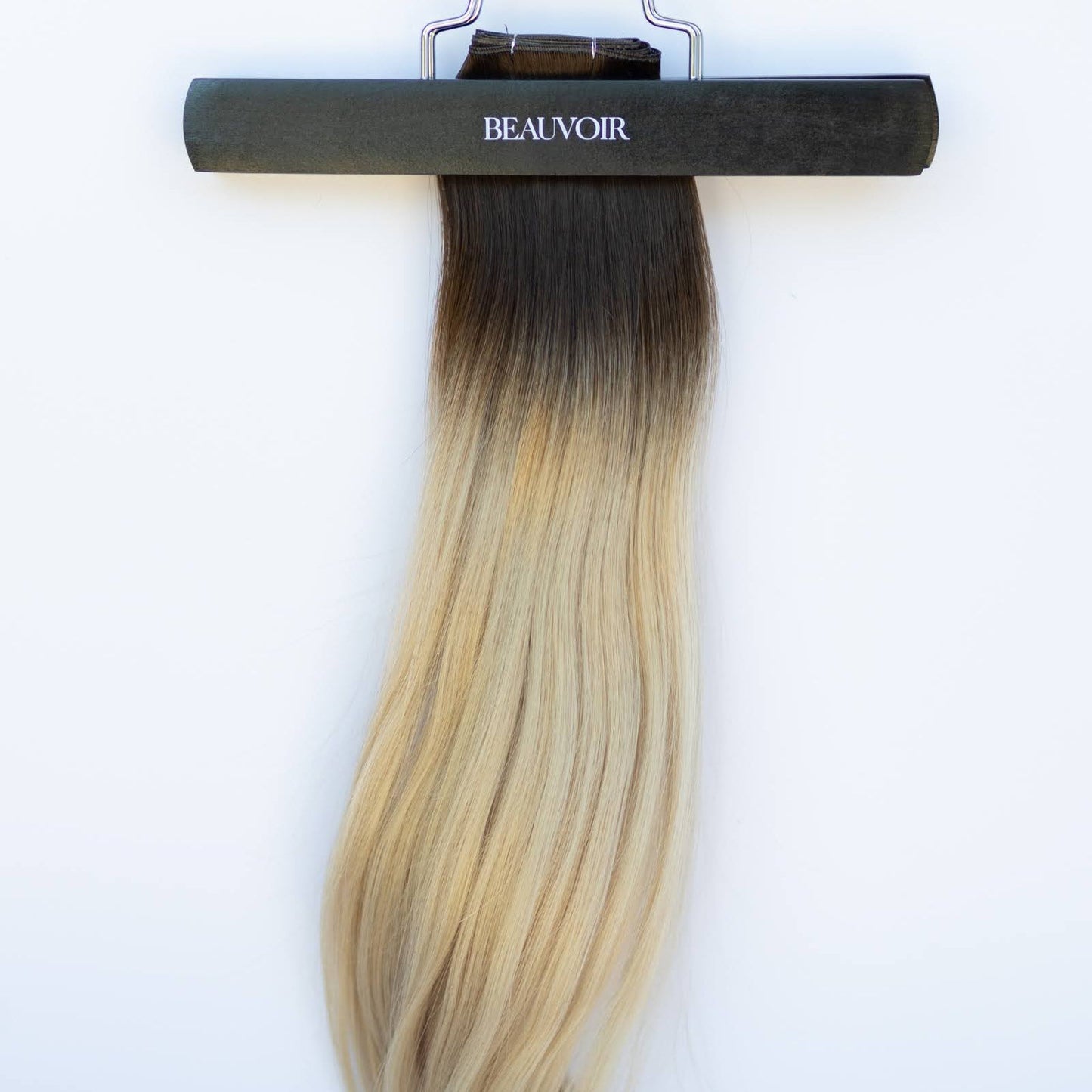 Genius (Micro) Weft 16" 60g Pro Blend Hair Extensions - #2/18 Café Noir Balayage (aka Balayage Dark Brown/Dirty Blonde)
