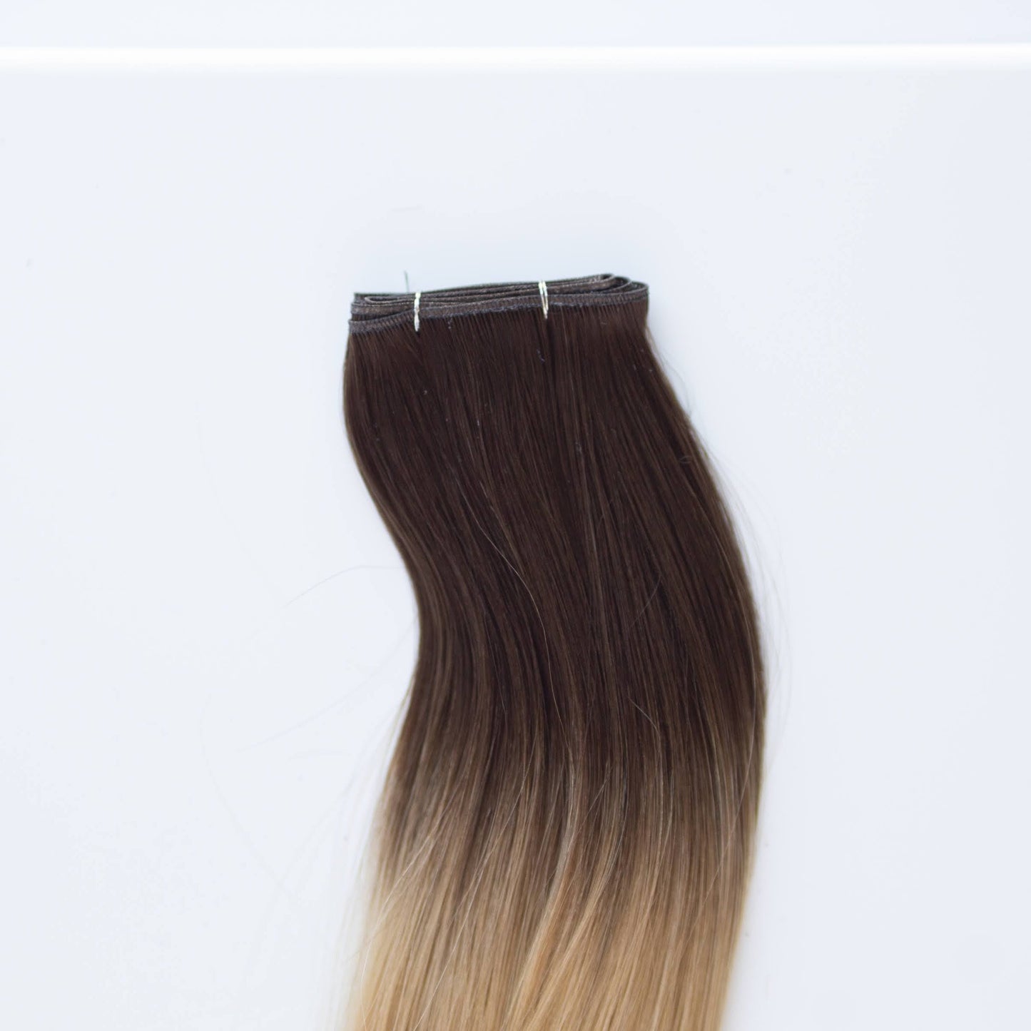 Genius (Micro) Weft 24" 94g Pro Blend Hair Extensions - #2/18 Café Noir Balayage (aka Balayage Dark Brown/Dirty Blonde)