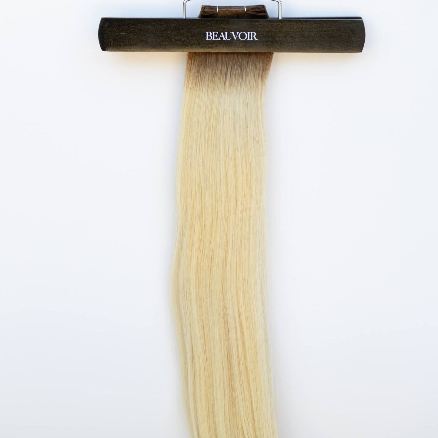 Genius (Micro) Weft 18" 68g Pro Blend Hair Extensions - #T3/60 Cocoa Rooted Blonde (aka Rooted Walnut Brown/Ash Blonde)