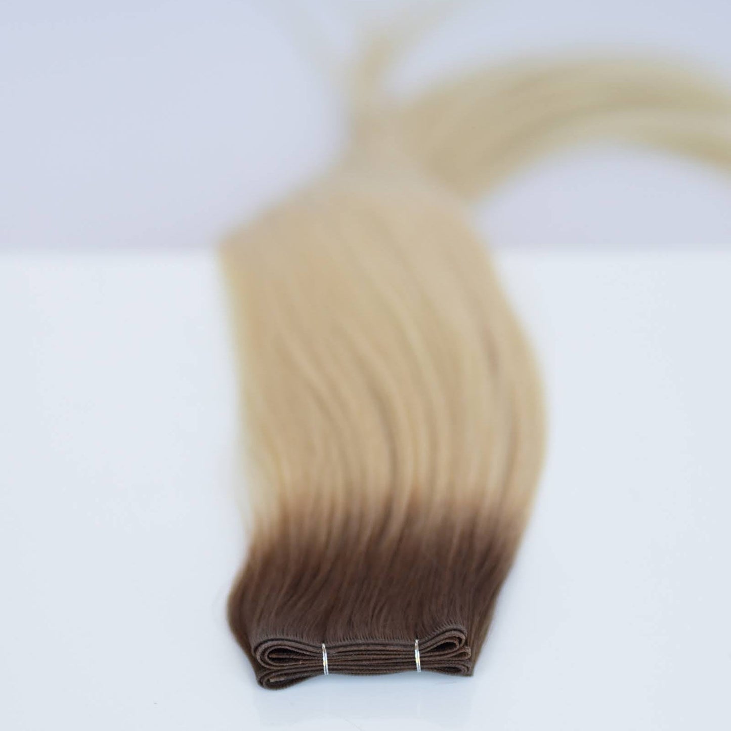 Genius (Micro) Weft 24" 94g Pro Blend Hair Extensions - #T3/60 Cocoa Rooted Blonde (aka Rooted Walnut Brown/Ash Blonde)