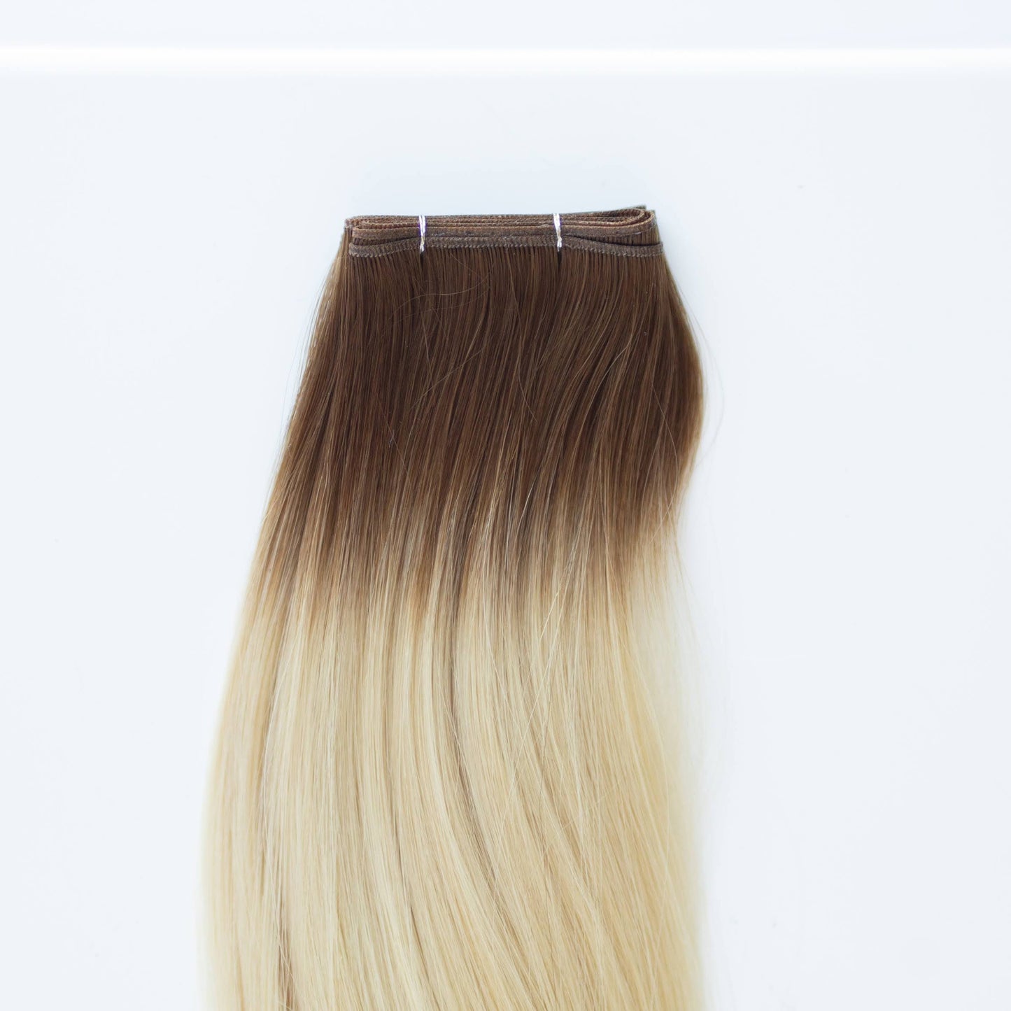 Genius (Micro) Weft 24" 94g Pro Blend Hair Extensions - #T3/60 Cocoa Rooted Blonde (aka Rooted Walnut Brown/Ash Blonde)