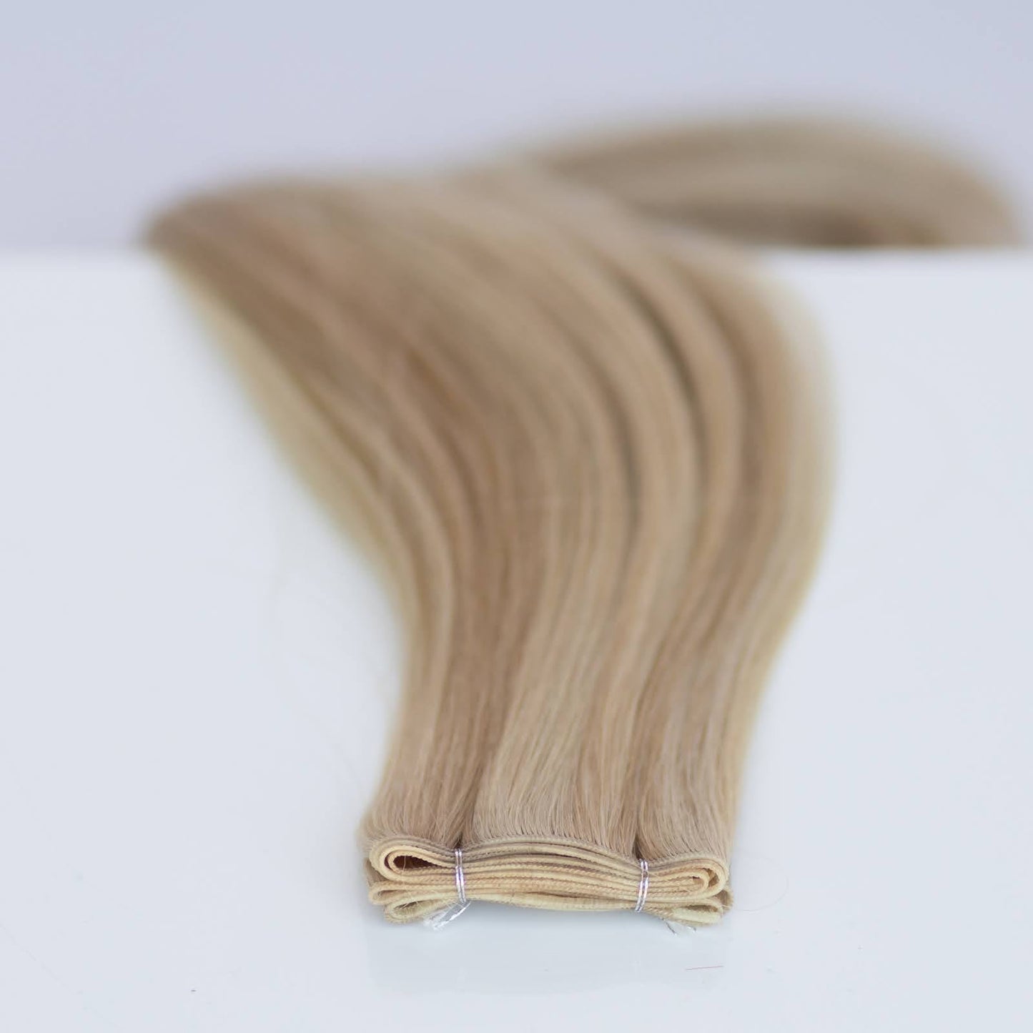 Genius (Micro) Weft 16" 60g Pro Blend Hair Extensions - #80/18/46 Summer Blonde (aka Piano Key White Truffle)