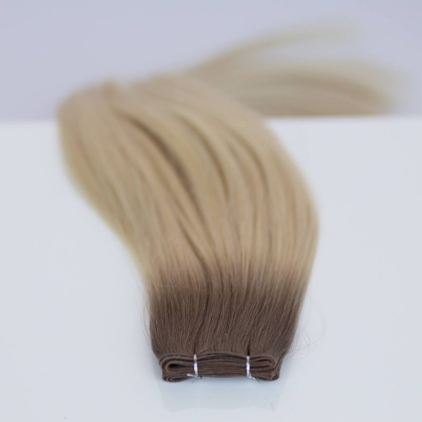 Genius (Micro) Weft 24" 94g Pro Blend Hair Extensions - #T1CC/80 Smokey Blonde (aka Cool Mochachino Brown/White Blonde)