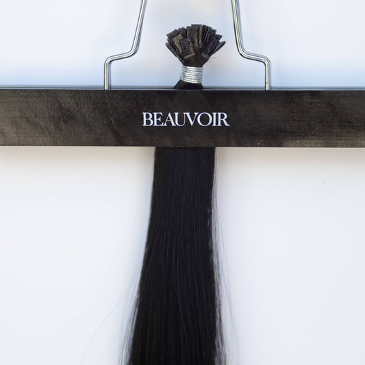 K-Tip 24" 25g Pro Blend Hair Extensions - #1 Noir (aka Jet Black)