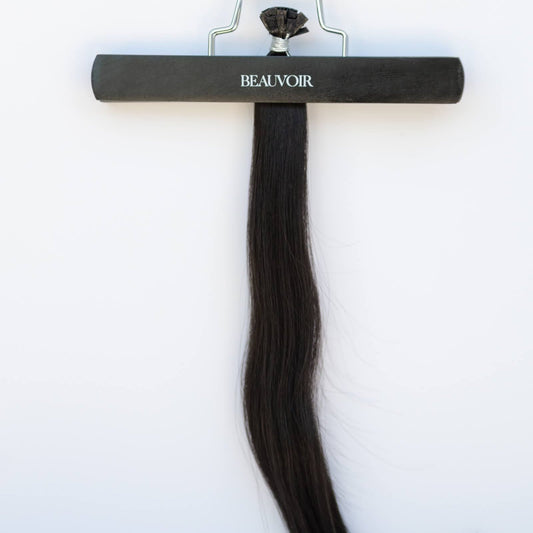 K-Tip 20" 25g Pro Blend Hair Extensions - #1C Espresso Brown (aka Mocha Brown)