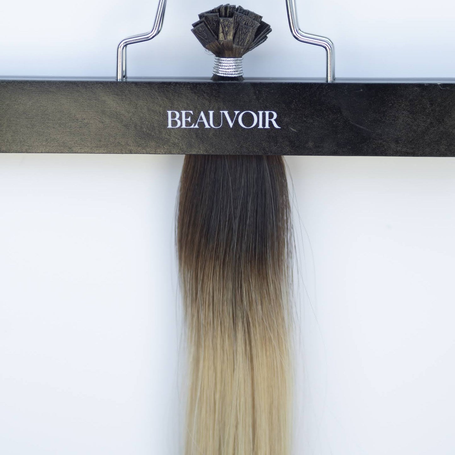 K-Tip 22" 25g Pro Blend Hair Extensions - #2/18 Café Noir Balayage (aka Balayage Dark Brown/Dirty Blonde)