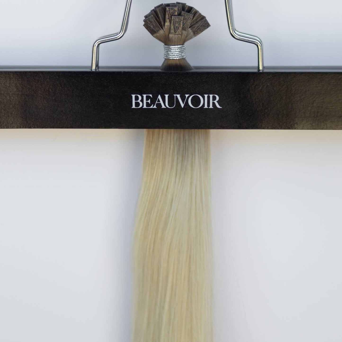 K-Tip 22" 25g Pro Blend Hair Extensions - #T1CC/80 Smokey Blonde (aka Cool Mochachino Brown/White Blonde)