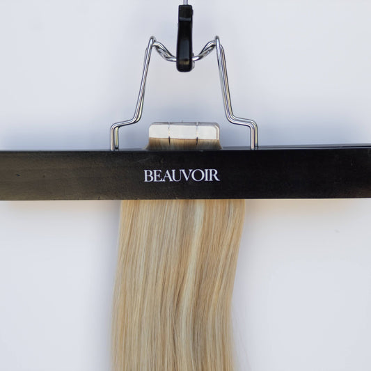 Tape-In 22" 50g Single Donor Virgin - #80/18/46 Summer Blonde (aka Piano Key White Truffle)