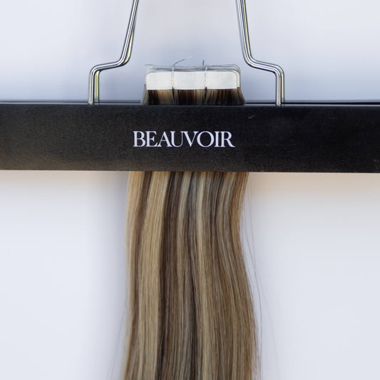 Tape-In 22" 50g Single Donor Virgin - #6/18 Sea Salt & Caramel (aka Highlight Hot Toffee Blonde)