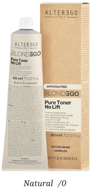 BlondEgo No Lift Toner — Natural /0 packaging
