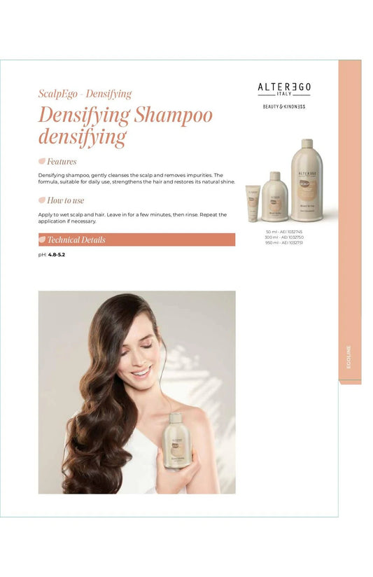 Alter Ego Italy ScalpEgo — Densifying Shampoo / 300 ML / 10.14 oz